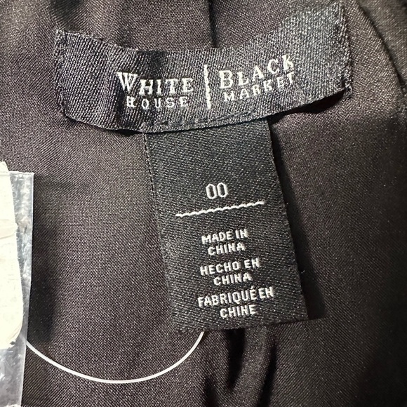 White House Black Market Black White Sequin Polka Dot Pencil Skirt Size 00 NWT - Picture 6 of 9